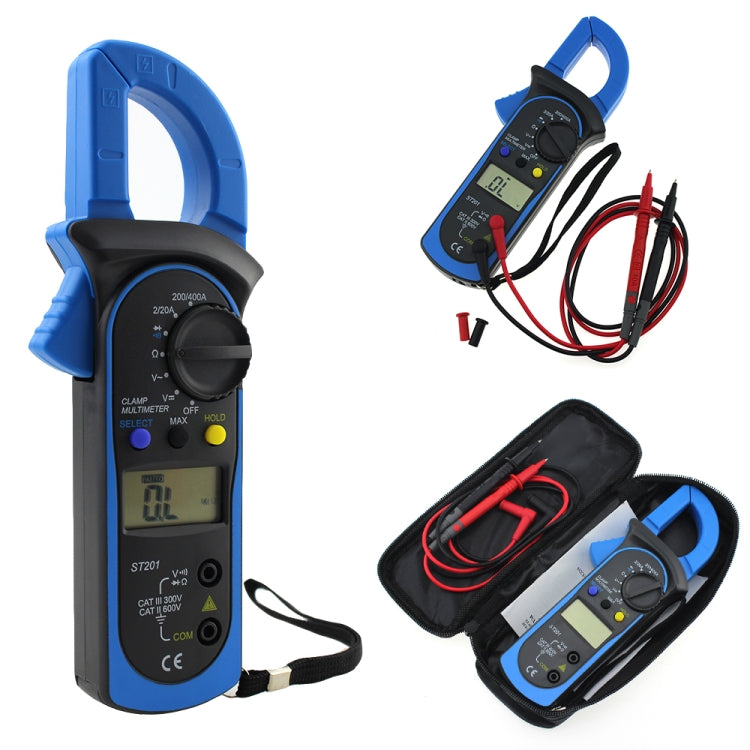 ANENG ST201 AC And DC Digital Clamp Multimeter Voltage And Current Measuring Instrument Tester( Blue) - free shipping - PMC Jewellery - Order now!