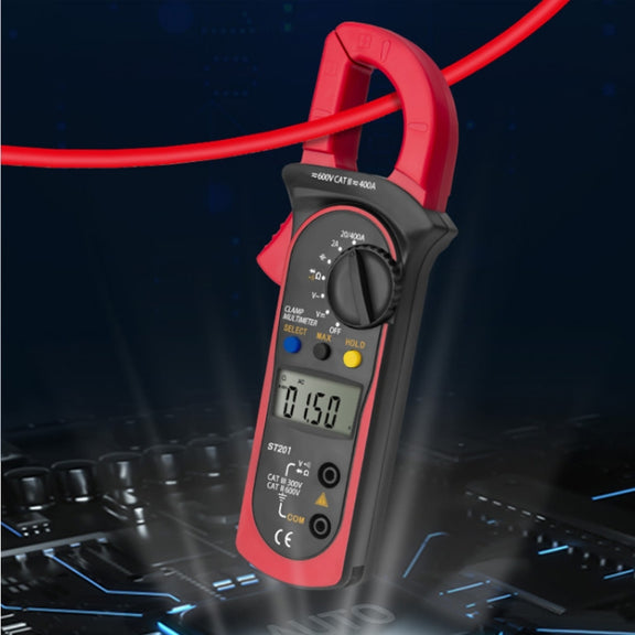 ANENG ST201 AC And DC Digital Clamp Multimeter Voltage And Current Measuring Instrument Tester( Blue)