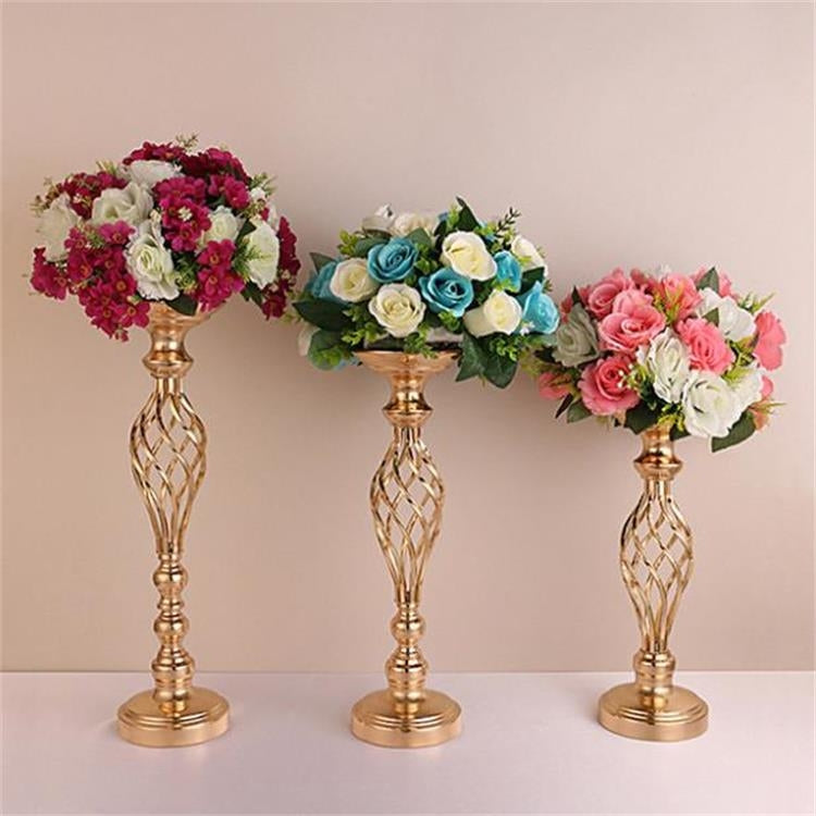 Gold Plated Wrought Iron Candlestick Window Wedding Props Decoration, Size:48cm - Candles & Candle Holders by PMC TechLife | Online Shopping South Africa | PMC TechLife