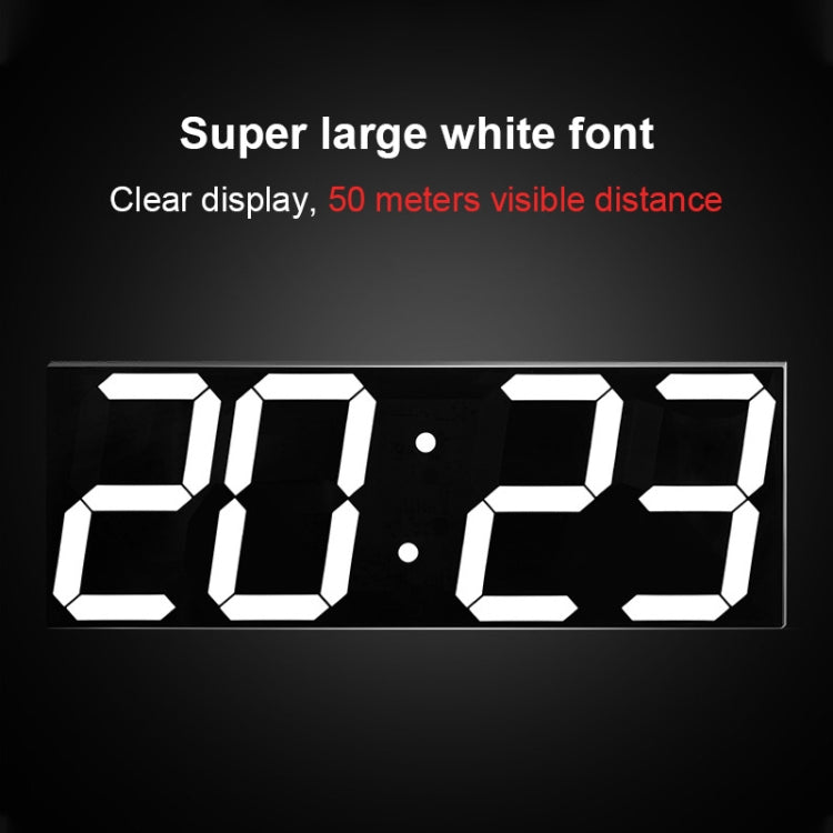 LED Digital Clock Living Room Wall Clock Creative WIFI Clock US Plug, Style:4 Bit WIFI, Color:Hollow Red - Wall Clock by PMc TechLife | Online Shopping South Africa | PMc TechLife | Buy Now Pay Later Mobicred