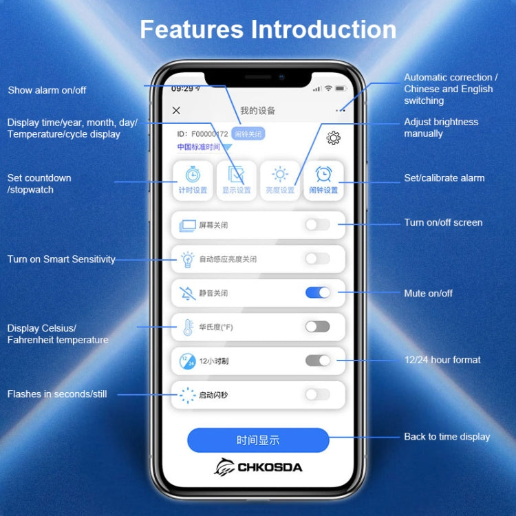 LED Digital Clock Living Room Wall Clock Creative WIFI Clock US Plug, Style:4 Bit WIFI, Color:Sealed Box White - free shipping - PMc TechLife - Order now!
