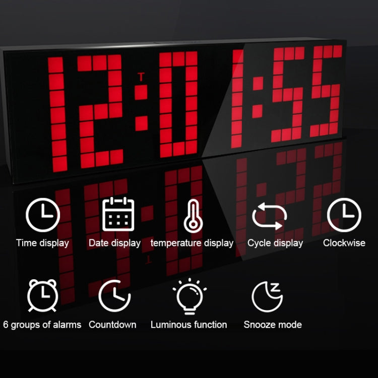 Digital Electronic Alarm Clock Creative LED Desk Clock US Plug, Style:4 Digits 7 Segments(Red Light) - Alarm Clocks by PMc TechLife | Online Shopping South Africa | PMc TechLife | Buy Now Pay Later Mobicred