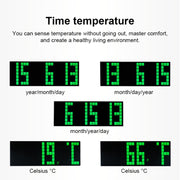 Digital Electronic Alarm Clock Creative LED Desk Clock US Plug, Style:4 Digits 7 Segments(Red Light)