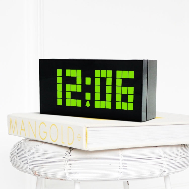 Digital Electronic Alarm Clock Creative LED Desk Clock US Plug, Style:4 Digits 7 Segments(Green Light) - Alarm Clocks by PMc TechLife | Online Shopping South Africa | PMc TechLife | Buy Now Pay Later Mobicred