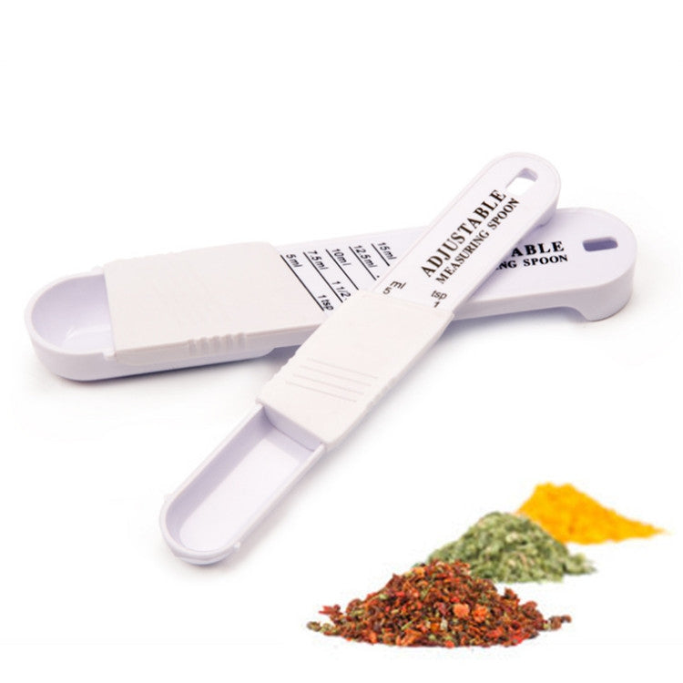 Creative Gadgets Adjustable Plastic Measuring Spoons Seasoning Combination Measuring Spoon - Kitchen Scales by PMC TechLife | Online Shopping South Africa | PMC TechLife | Buy Now Pay Later Mobicred
