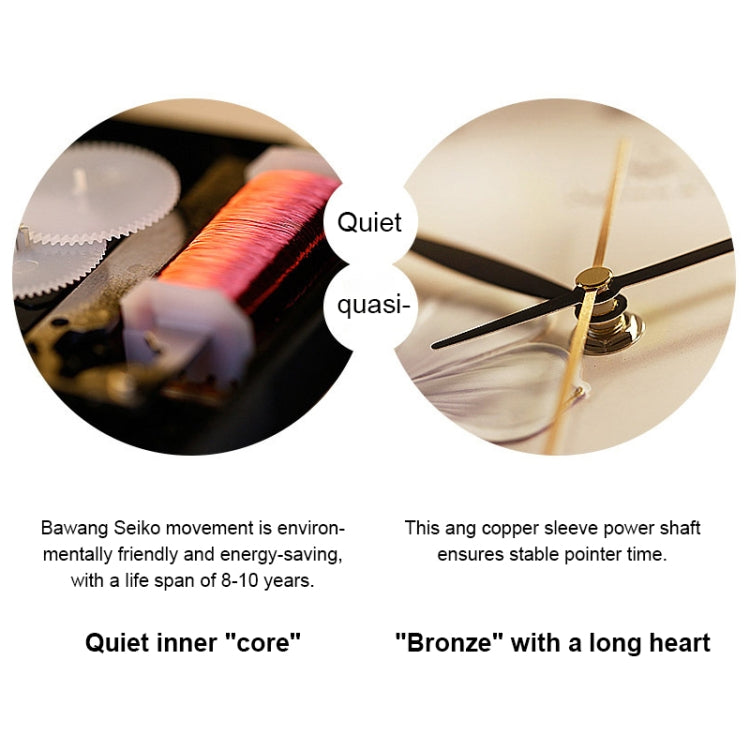 Creative Wall Clock Pure Hand-painted Wall Clock(Yellow) - Wall Clock by PMc TechLife | Online Shopping South Africa | PMc TechLife | Buy Now Pay Later Mobicred