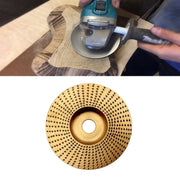 Woodworking Sanding Thorn Disk Angle Grinder Thorn Disk Plastic Grinding Disk Polishing Disk, Style:Flat(Gold)