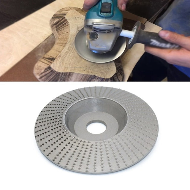 Woodworking Sanding Thorn Disk Angle Grinder Thorn Disk Plastic Grinding Disk Polishing Disk, Style:Bevel(Silver)