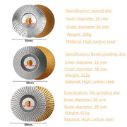 Woodworking Sanding Thorn Disk Angle Grinder Thorn Disk Plastic Grinding Disk Polishing Disk, Style:Bevel(Gold)