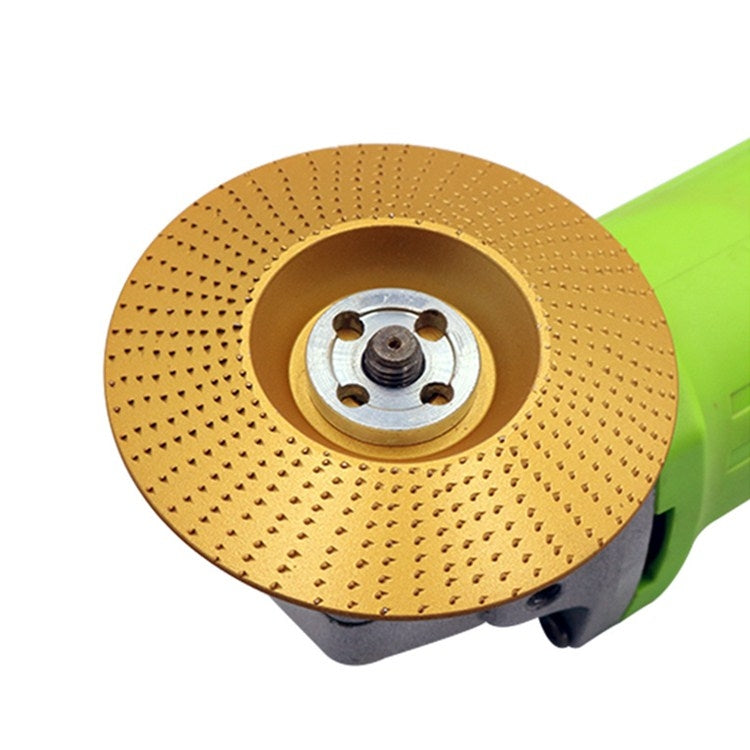 Woodworking Sanding Thorn Disk Angle Grinder Thorn Disk Plastic Grinding Disk Polishing Disk, Style:Bevel(Gold)