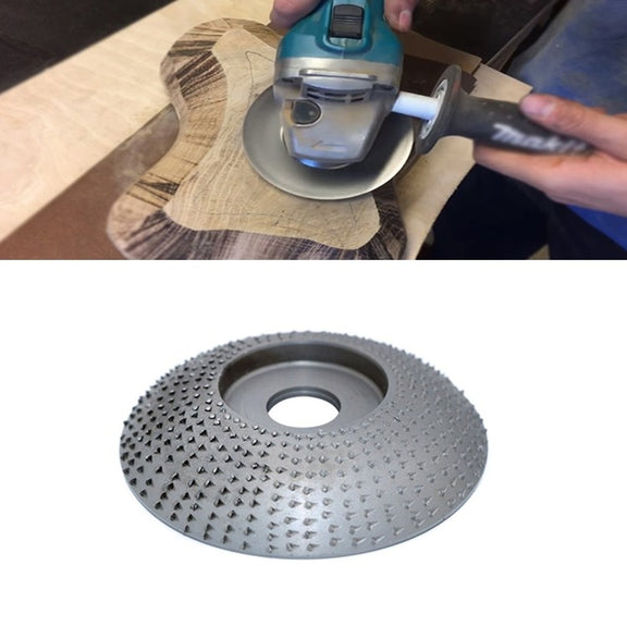Woodworking Sanding Thorn Disk Angle Grinder Thorn Disk Plastic Grinding Disk Polishing Disk, Style:Arc(Silver)