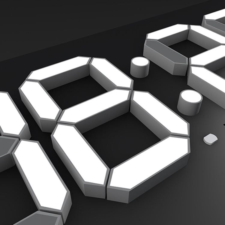 Creative Wall Clock Alarm Clock Simple Remote Control Perpetual Calendar Electronic Clock US Plug, Style:Single-sided Remote Control(Red Font) - Wall Clock by PMc TechLife | Online Shopping South Africa | PMc TechLife | Buy Now Pay Later Mobicred