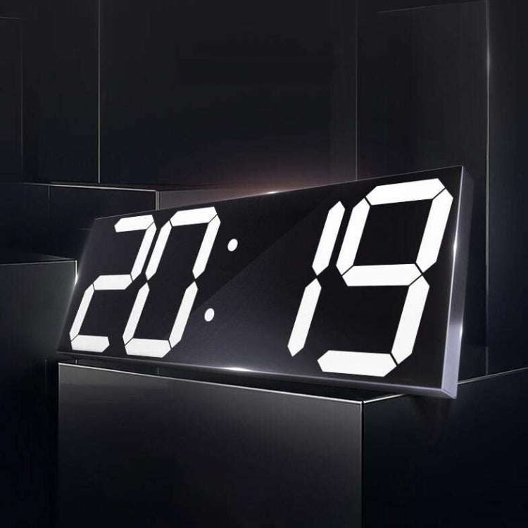 Wall Sticker LED Wall Clock Decorative Clock Creative Acrylic Mirror Clock US Plug, Style:Remote Version Sealed Box(White Font) - Wall Clock by PMc TechLife | Online Shopping South Africa | PMc TechLife | Buy Now Pay Later Mobicred