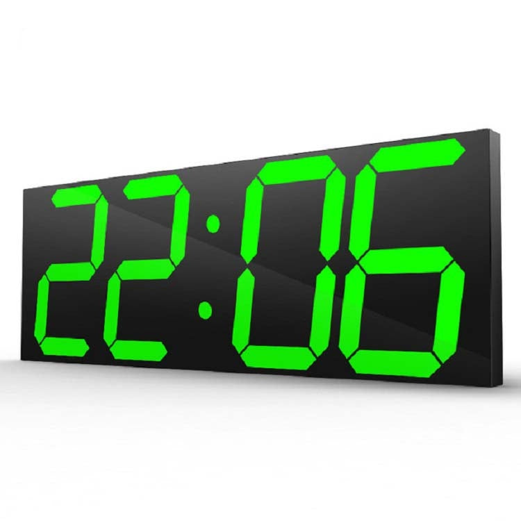 Wall Sticker LED Wall Clock Decorative Clock Creative Acrylic Mirror Clock US Plug, Style:Remote Version Sealed Box(Green Font) - Wall Clock by PMc TechLife | Online Shopping South Africa | PMc TechLife | Buy Now Pay Later Mobicred