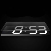 Wall Sticker LED Wall Clock Decorative Clock Creative Acrylic Mirror Clock US Plug, Style:Remote Version Sealed Box(Gold Font)