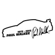 10 PCS Paul Walker Fashion Car Styling Vinyl Car Sticker, Size: 13x5cm(Black) - Decorative Sticker by PMC TechLife | Online Shopping South Africa | PMC TechLife | Buy Now Pay Later Mobicred