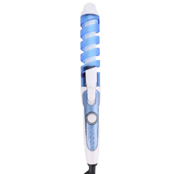 Hair Styling Tool Hair Curler Roller Spiral Curling Iron(Blue)