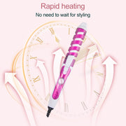 Hair Styling Tool Hair Curler Roller Spiral Curling Iron(Green)