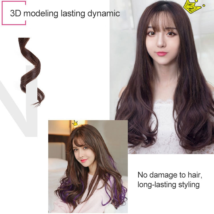 Hair Styling Tool Hair Curler Roller Spiral Curling Iron(Orange)