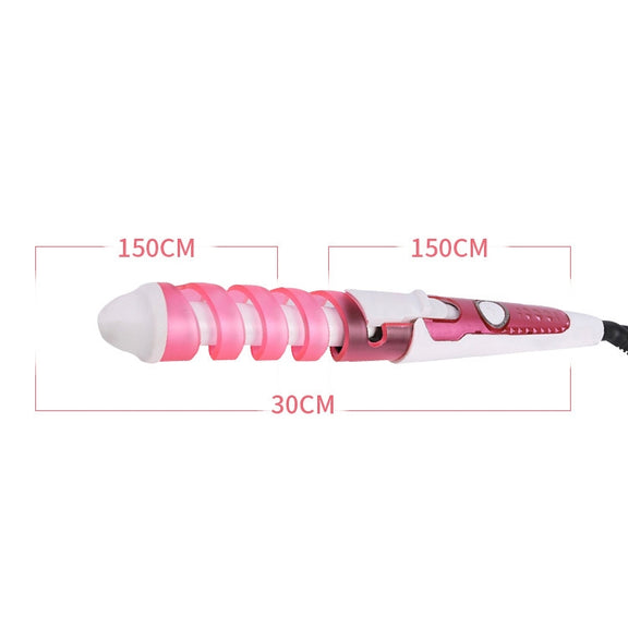 Hair Styling Tool Hair Curler Roller Spiral Curling Iron(Purple)