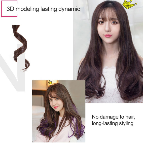 Hair Styling Tool Hair Curler Roller Spiral Curling Iron(Purple)