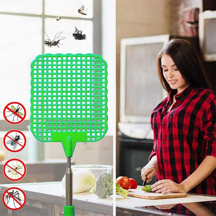 Creative Retractable Plastic Fly Swatter Summer Supplies Mosquito Swatter(Black) - Fly Swatter by PMC TechLife | Online Shopping South Africa | PMC TechLife | Buy Now Pay Later Mobicred