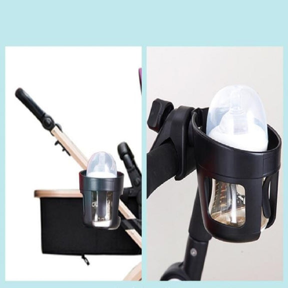 Baby Stroller Accessories Cup Holder Children Tricycle Bicycle Stroller Umbrella Car Bottle Water Bottle Cup Holder, Size:16��10.5��11.5cm(Black)