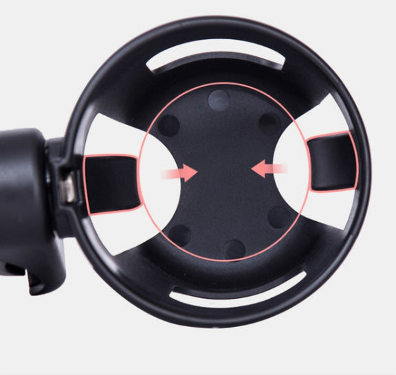 Baby Stroller Accessories Cup Holder Children Tricycle Bicycle Stroller Umbrella Car Bottle Water Bottle Cup Holder, Size:16��10.5��11.5cm(Black)