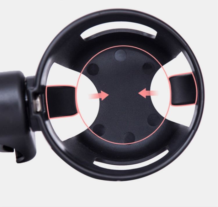 Baby Stroller Accessories Cup Holder Children Tricycle Bicycle Stroller Umbrella Car Bottle Water Bottle Cup Holder, Size:16��10.5��11.5cm(Black)