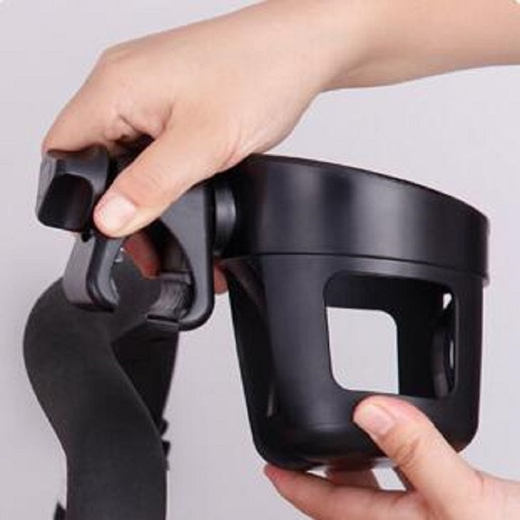 Baby Stroller Accessories Cup Holder Children Tricycle Bicycle Stroller Umbrella Car Bottle Water Bottle Cup Holder, Size:16��10.5��11.5cm(Black)