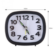 Creative Minimalist Mute Alarm Clock(Square Black)