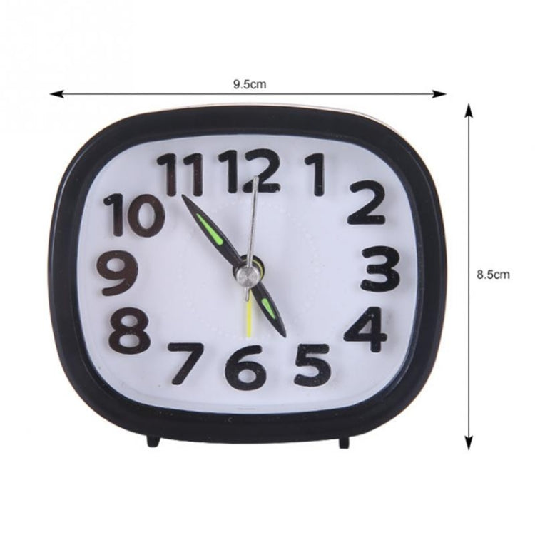 Creative Minimalist Mute Alarm Clock(Square Black)