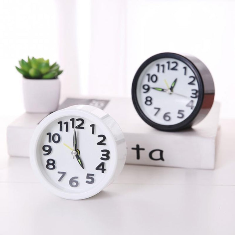 Creative Minimalist Mute Alarm Clock(Round White) - Alarm Clocks by PMc TechLife | Online Shopping South Africa | PMc TechLife | Buy Now Pay Later Mobicred