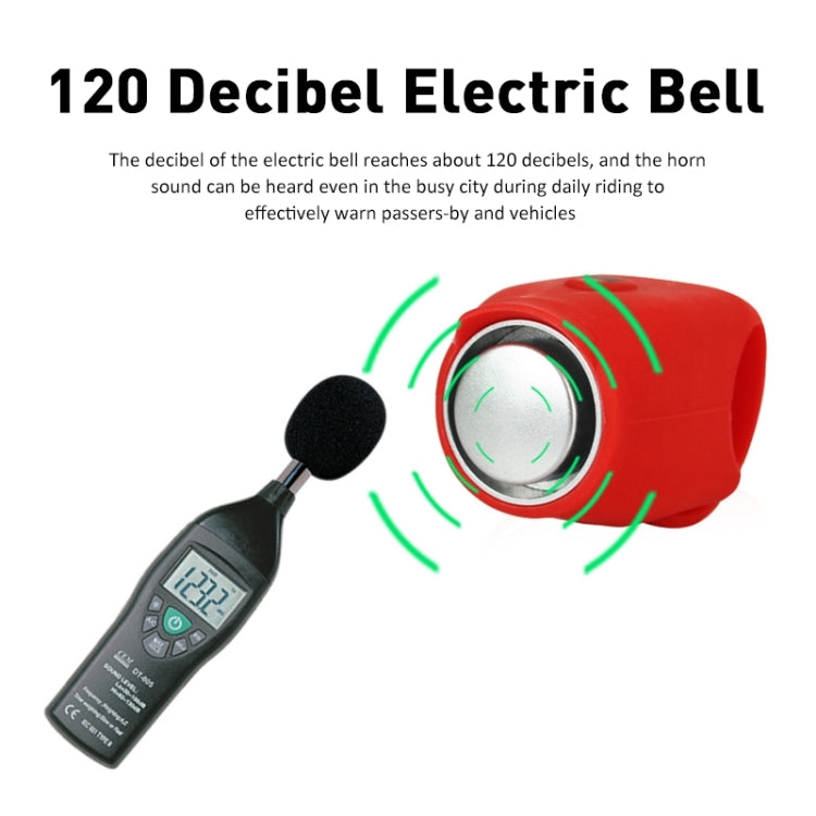 120 dB Bicycle Bell Mountain Bike Electric Horn(Red) - Bicycle Bells by PMC TechLife | Online Shopping South Africa | PMC TechLife | Buy Now Pay Later Mobicred