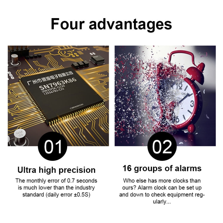 Multifunctional LED Wall Clock Creative Digital Clock, Style:Hollow Remote Control(Blue Font)