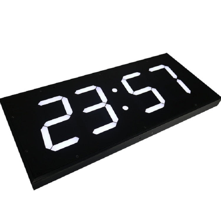 LED Large Screen Digital Electronic Clock Remote Control Double-sided Wall Clock (Red)