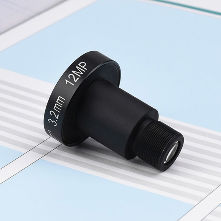 Waveshare WS1603212 For Raspberry Pi M12 High Resolution Lens, 12MP, 160 Degree FOV, 3.2mm Focal Length, 23967