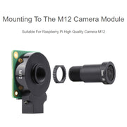 Waveshare WS0698012 For Raspberry Pi M12 High Resolution Lens, 12MP, 69.5 Degree FOV, 8mm Focal Length, 23968
