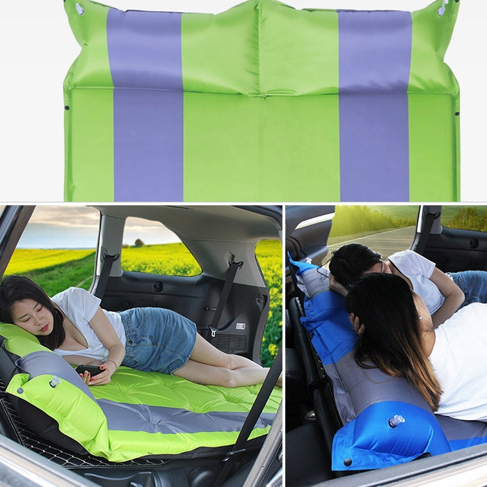 5cm Thick Inflatable Automatic SUV Car Inflatable Bed Travel Car Outdoor Air Mattress Bed Car Auto Sources Bed Travel Bed(Blue)