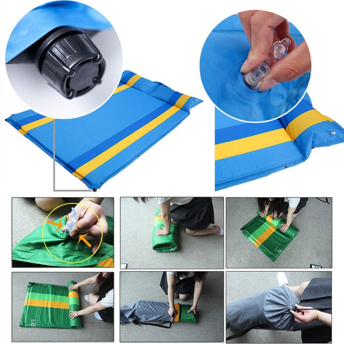 5cm Thick Inflatable Automatic SUV Car Inflatable Bed Travel Car Outdoor Air Mattress Bed Car Auto Sources Bed Travel Bed(Blue)