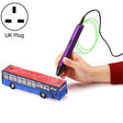 RP800A Childrens Educational Toys 3D Printing Pen, Plug Type:UK Plug(Purple) - 3D Printer by PMC TechLife | Online Shopping South Africa | PMC TechLife | Buy Now Pay Later Mobicred