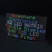 Waveshare Flexible RGB Full-color LED Matrix Panel, 2.5mm Pitch, 96x48 Pixels, Adjustable Brightness Bendable PCB