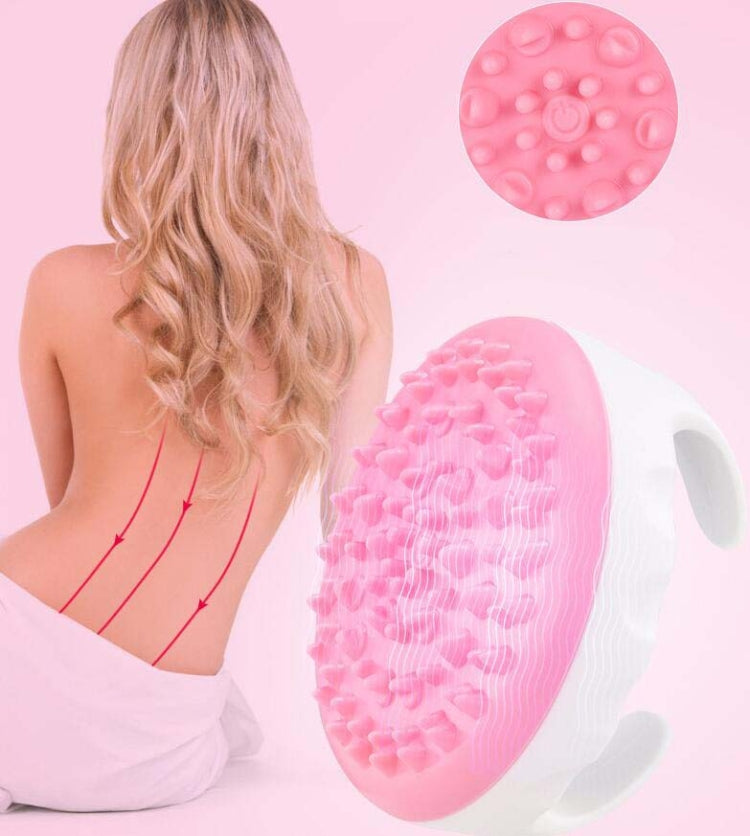Electric Meridian Body Brush Massager Scraping Instrument(Pink)