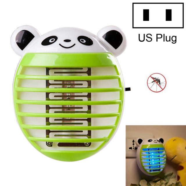 Cute Household Mosquito Killer Lamp LED Light Anti Mosquito Bug Zapper Insect Muggen Killer Night Light Colorful US Plug(Green)