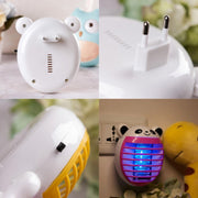 Cute Household Mosquito Killer Lamp LED Light Anti Mosquito Bug Zapper Insect Muggen Killer Night Light Colorful US Plug(Red)