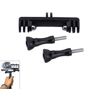 Double Bracket with Screw Mount Adapter for GoPro Hero11 Black / HERO10 Black /9 Black /8 Black /7 /6 /5 /5 Session /4 Session /4 /3+ /3 /2 /1, DJI Osmo Action and Other Action Cameras