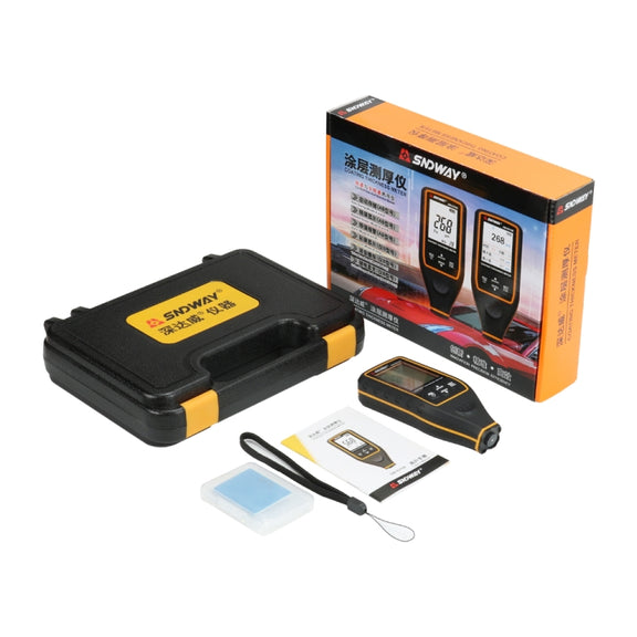 SNDWAY High-precision Car Paint Finish Coating Thickness Gauge Paint Measuring Instrument SW6310B Upgrade Edition