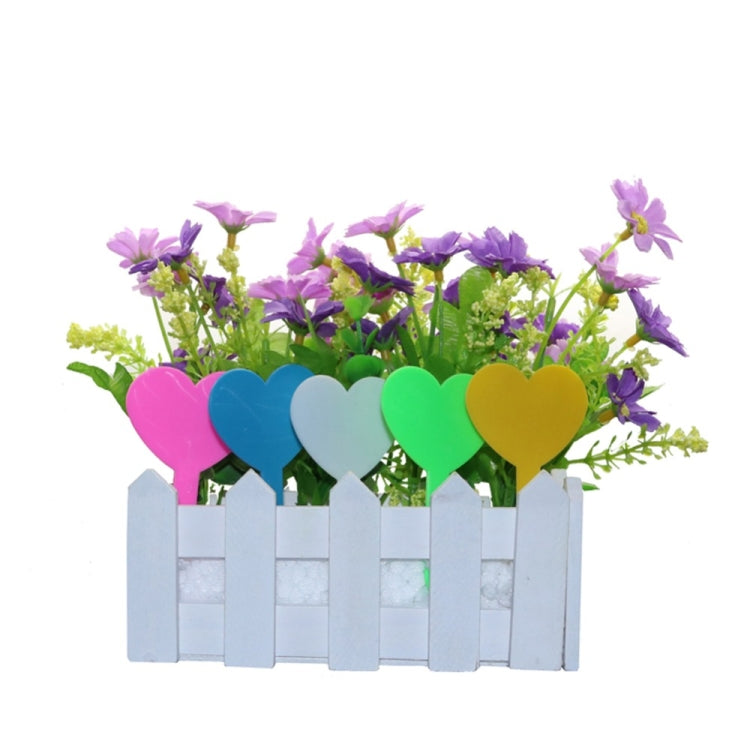 100 PCS Gardening Plant Pot Decoration Love Label Garden Seedling Potted Flower Plant Mark(Blue)