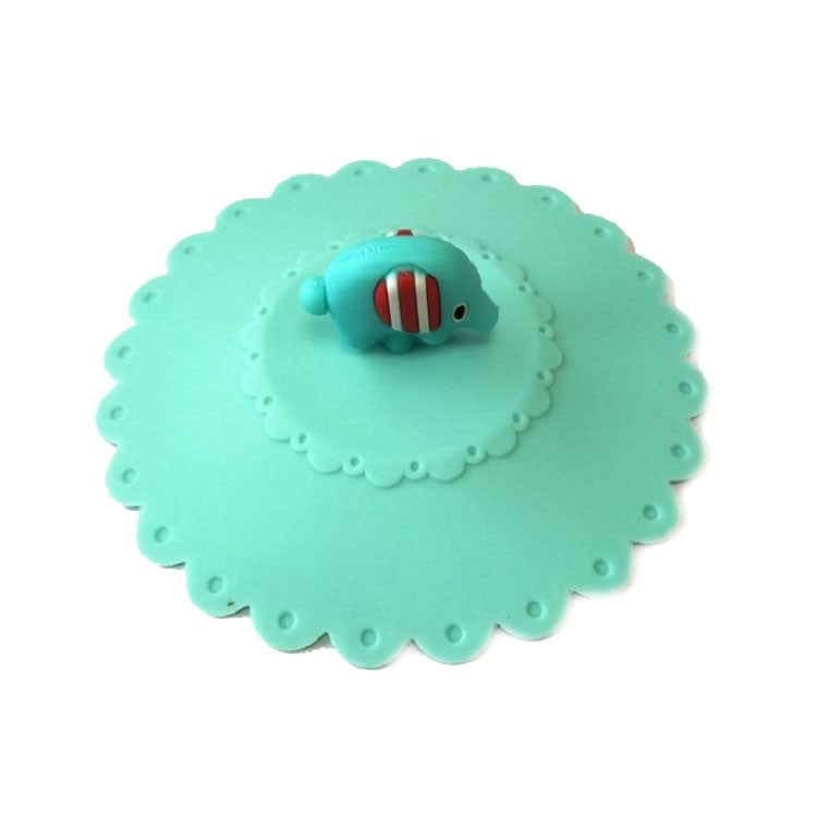 Cartoon Elephant Dustproof and Leakproof Silicone Cup Lid - Insulation by PMC TechLife | Online Shopping South Africa | PMC TechLife