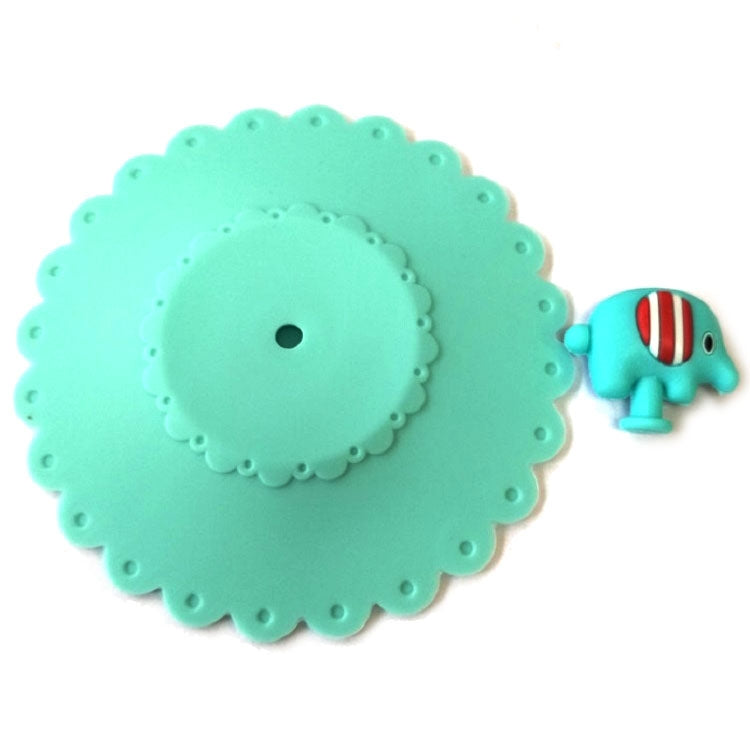 Cartoon Elephant Dustproof and Leakproof Silicone Cup Lid - Insulation by PMC TechLife | Online Shopping South Africa | PMC TechLife